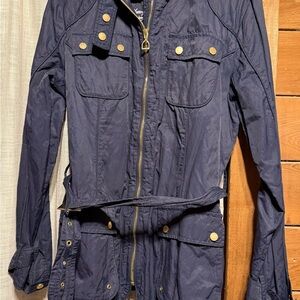 Navy Jacket with Gold Accents